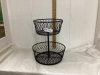 2-TIER METAL FRUIT BASKET