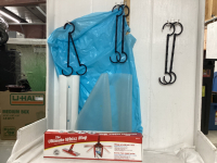 NEW “WHIZ” MOP, PLASTIC BAG HOLDER, SPACE SAVER HANGERS