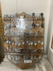 COLLECTOR SPOON COLLECTION ON WOOD DISPLAY RACKS - 3