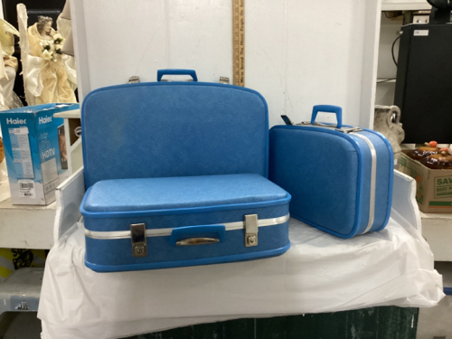 RETRO BLUE SUITCASE SET