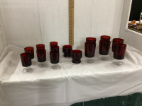 RED GLASSWARE