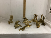 COLLECTION OF BRASS ORNAMENTS