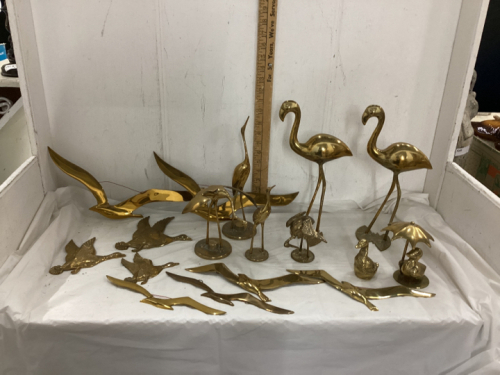 COLLECTION OF BRASS ORNAMENTS