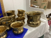 COLLECTION OF BRASS POTS - 2