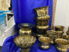 COLLECTION OF BRASS POTS - 3