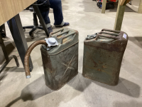 2 METAL GAS CANS