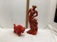 CERAMIC MATADOR &. BULL