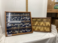 SPOON COLLECTION & WOOD DISPLAY CASES & HOLDERS