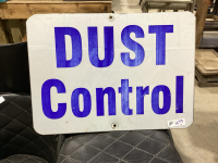 “DUST CONTROL” SIGN