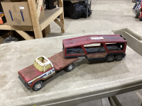 NYLINT TOY TRUCK WITH BUDDY L TRAILER