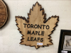 HAND CRAFTED TORONTO MAPLE LEAFS WALL DECOR - WOOD