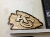 HANDCRAFTED KANSAS CITY CHIEFS WALL DECOR - WOOD