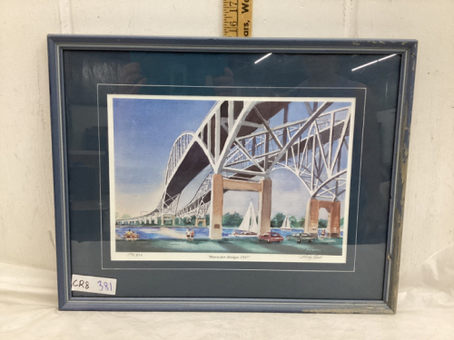 BRIDGE PRINT - “BLUEWATER BRIDGES 1997” - BY KATHY RATH