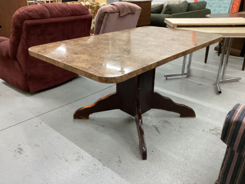 RECTANGLE PEDESTAL TABLE