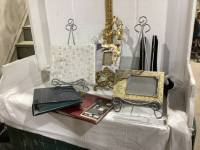 PICTURE FRAMES, SMALL EASELS, PHOTO ALBUMS