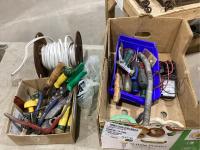 DRILL BITS, TESTER, SCREWDRIVERS , WIRE,