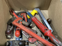 PIPE WRENCH, NAIL PULLER, HAND PLANES, FILE