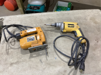 CORDED BLACK & DECKER JIGSAW , DEWALT CORDED SCREW GUN