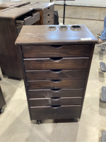 6- DRAWER ROLLING CABINET WITH HOT TOOL PORT