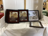 (2) HORSE PICTURES ON CANVAS, BOX OF FRAMES & SMALL BATHROOM PICTURES - 3