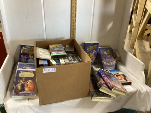 BOX OF VHS MOVIES