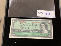 CANADA 1954 ONE DOLLAR BANK NOTE