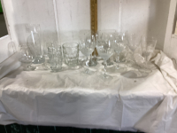 (3)BOXES MISC GLASSWARE