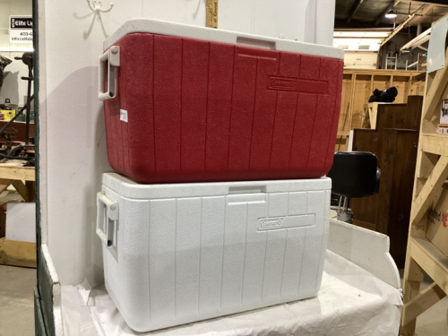 (2) COOLERS - COLEMAN