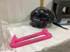 BAUER CHILD SIZE HOCKEY HELMET & PINK SKATE GUARDS