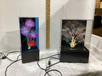 (2) FIBRE OPTIC DECOR PIECES