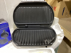 BOX W/HAMBURGER PRESS, GRIDDLE, HAMILTON BEACH ELECTRIC KNIFE - 3