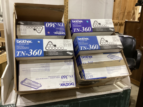 (2) BOXES W/ BROTHER TONER - TN360