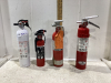 (4) SMALL FIRE EXTINGUISHERS