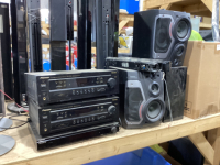 MUSIC RECEIVERS W/ LARGE AMOUNT OF SPEAKERS