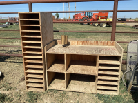 (2) PLYWOOD SHELF UNITS