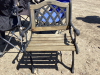 SMALL PARK BENCH & FOLDING LAWN CHAIRS - 2