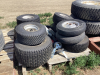 PALLET OF LAWN MOWER TIRES, ALL ON RIMS - 4