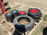 PALLET W/ ASSORTED TIRES