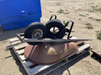 METAL WHEELBARROW, WHEEL, EXTRA HANDLES