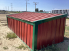 CALF SHELTER - RED AND GREEN METAL CLAD - 4