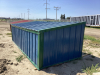 CALF SHELTER - BLUE AND GREEN METAL CLAD - 4