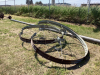 IRRIGATION PIPE AND (2) WHEELS- 5’ - 3