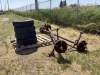 (2) HOUSE TRAILER AXLES AND (4) TIRES - 8-14.5