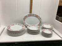 DISH SET - FLORAL PATTERN