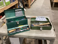 2 TOOL BOXES WITH ASSORTED TOOLS