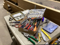 FLAT WITH WESTWARD WRENCHES, PLIERS, TAP + DIE, SCREWDRIVERS, WIRE STRIPPERS, NAIL PULLERS