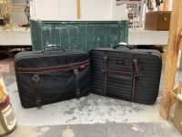 (2) NON-WHEELED SUITCASES & SMALL DUFFEL