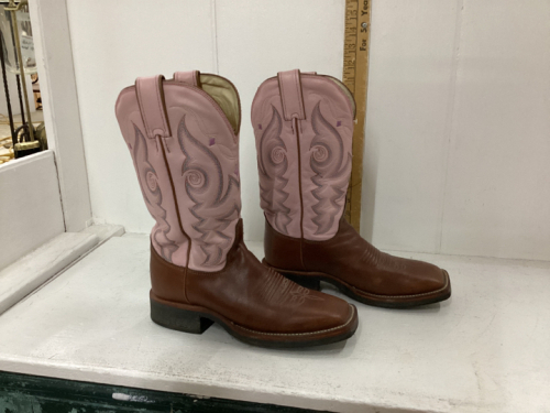 JUSTIN WOMEN’S COWBOY BOOTS - SQUARE TOE