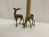 (2) BRASS DEER