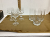 SET OF DRINKING & WINE GLASSES - 2